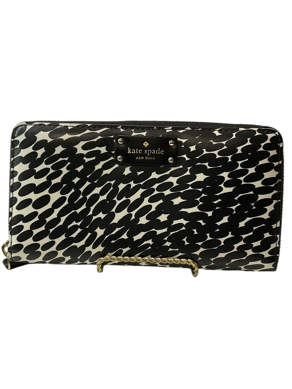 kate spade Neda Continental Wallet in Wilson Rd Musical Dots Black Multi